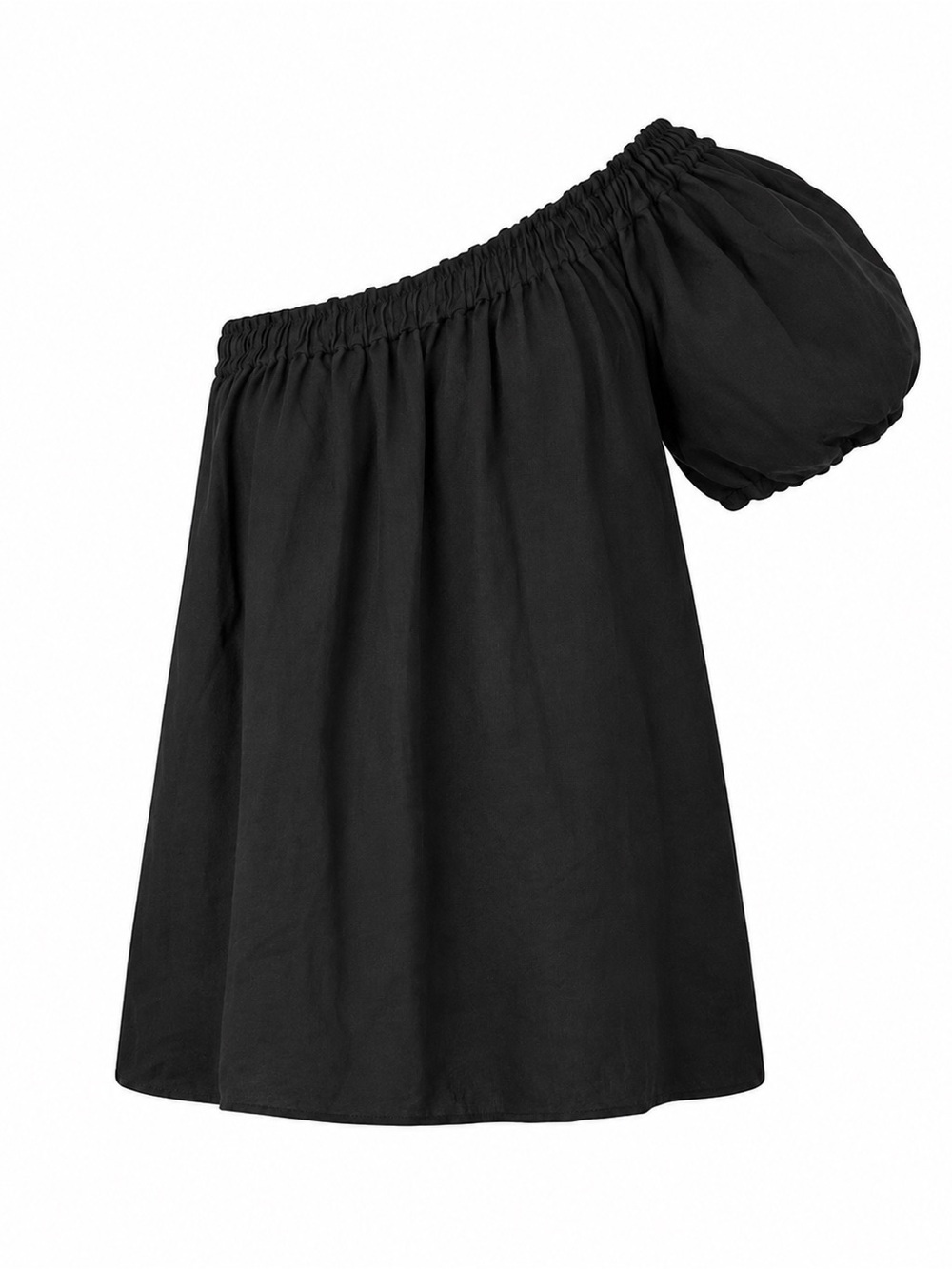 By Anthropology one shoulder linen blend mini dress, SP